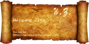 Weigang Zita névjegykártya